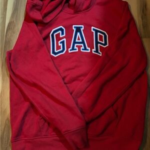 GAP Men's Bold Red Hoodie